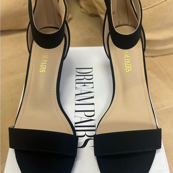 Dream Pairs Shoes - Dream Pairs Black Strappy Heels